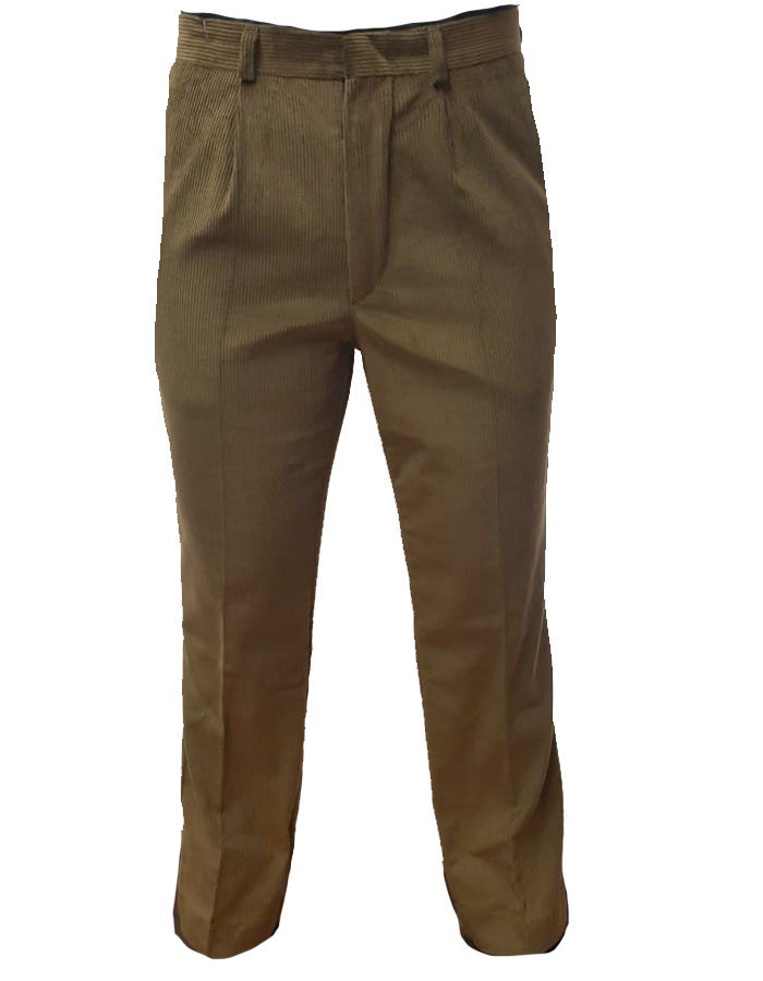 Pantalone scout velluto kaki