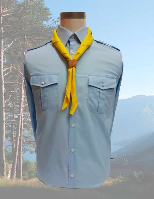 Camicia Scout Celeste