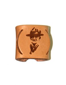 Ferma fazzolettone in cuoio Baden Powel