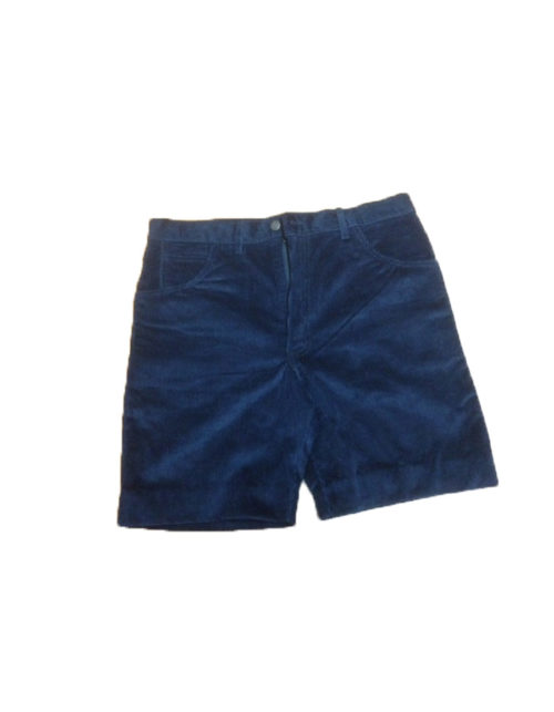 Pantaloncino scout velluto blu