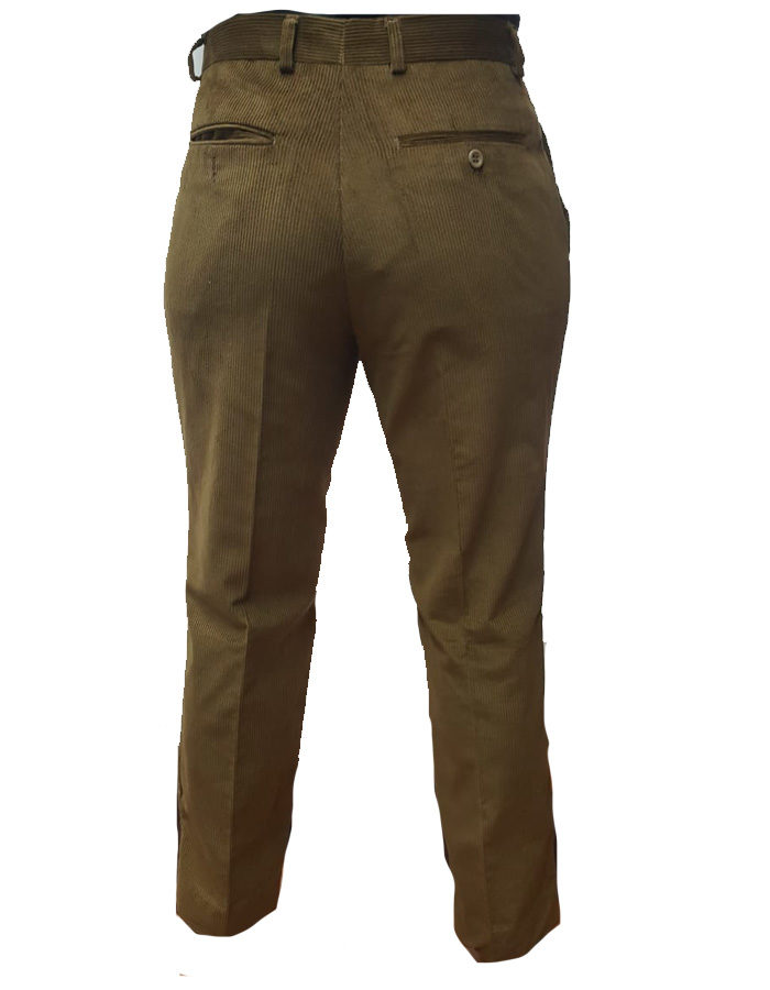 Pantalone scout velluto kaki retro